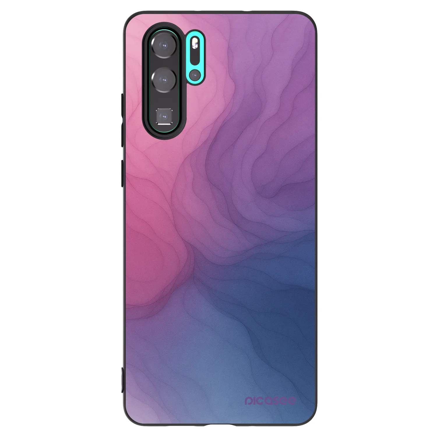 Picasee silikonowe czarne etui na Huawei P30 Pro - Silk