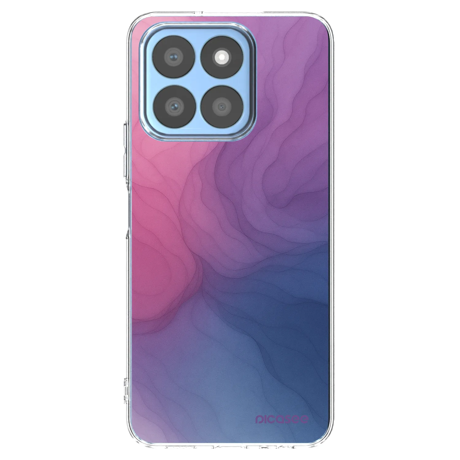 Picasee silikonowe przeźroczyste etui na Honor X8c - Silk