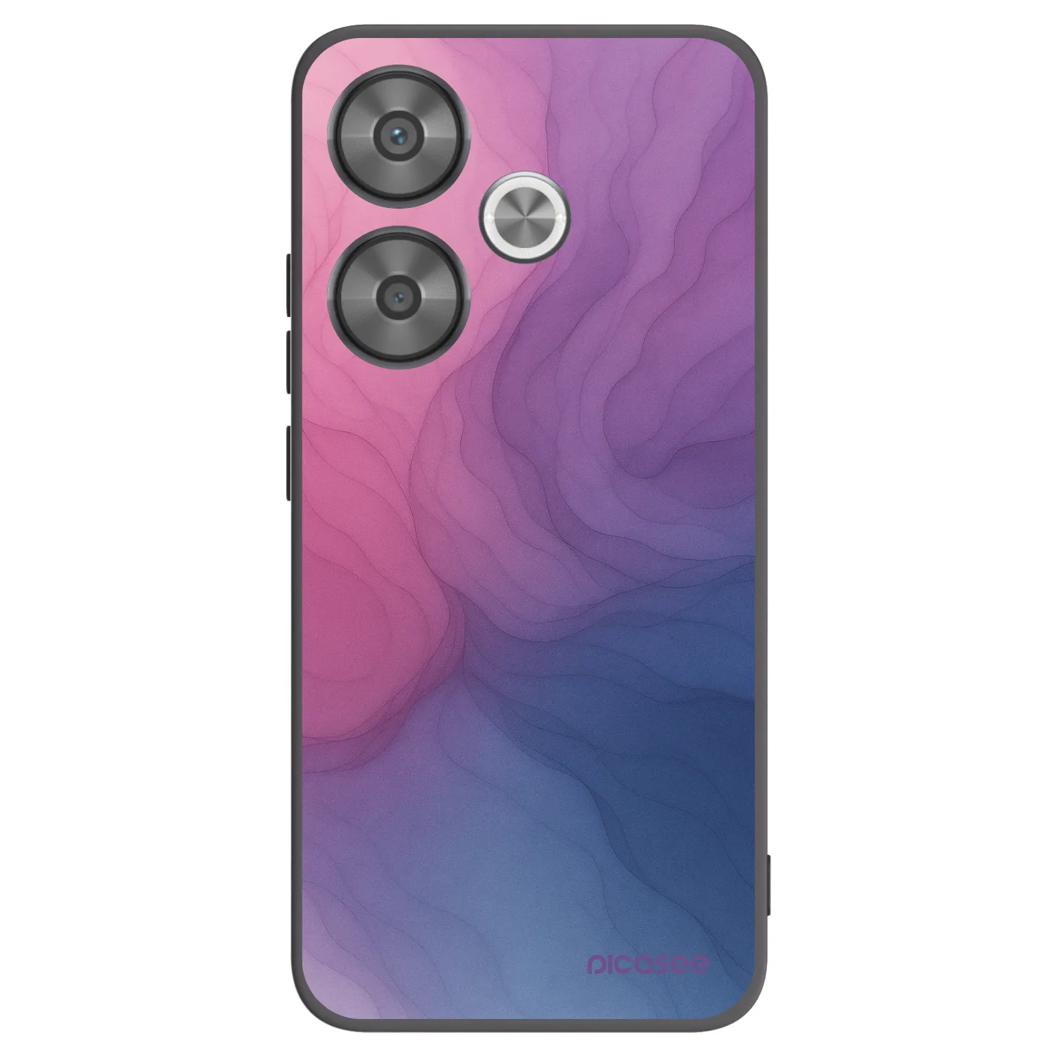 Picasee silikonowe czarne etui na Xiaomi Poco F6 - Silk