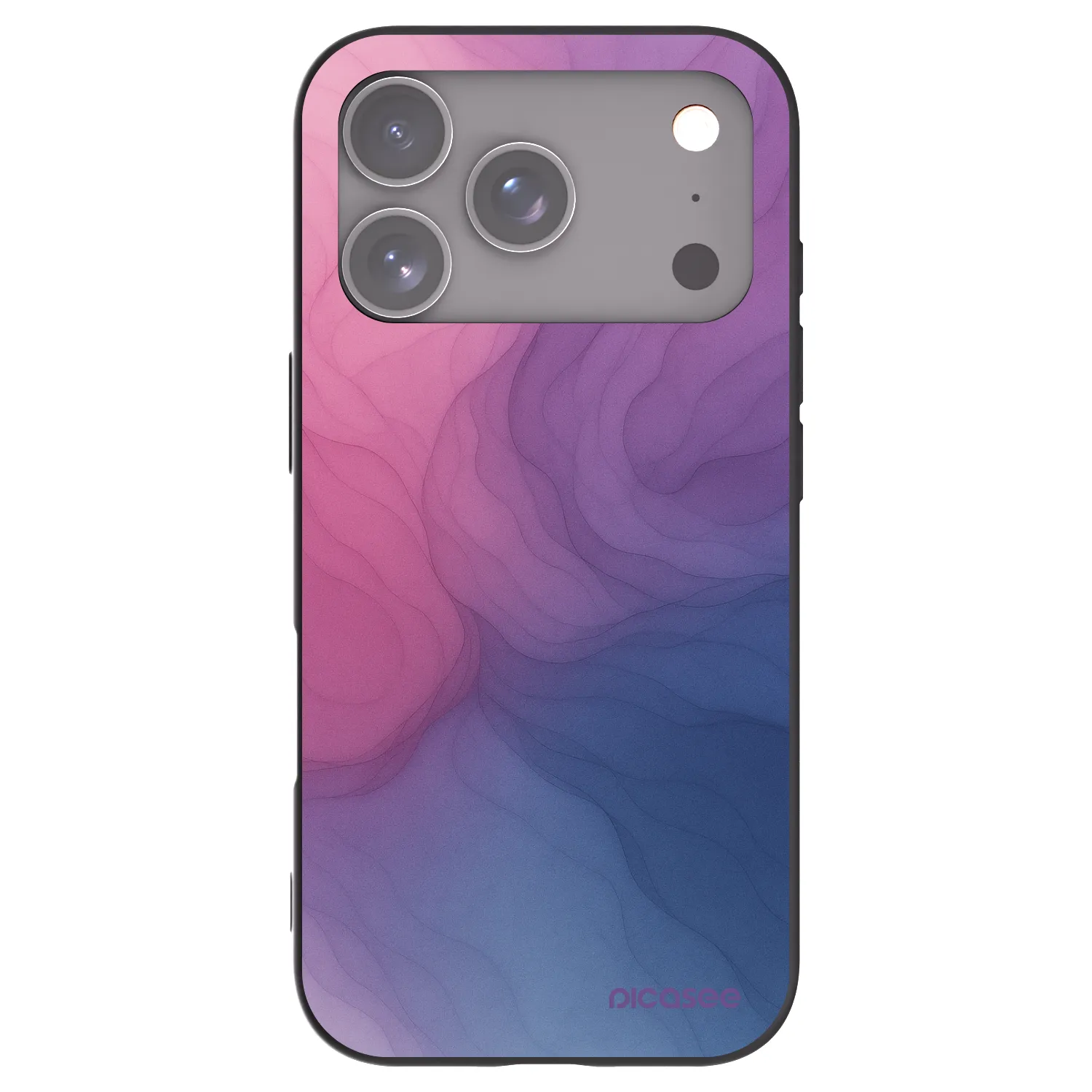 Picasee silikonowe czarne etui na Apple iPhone 17 Pro - Silk