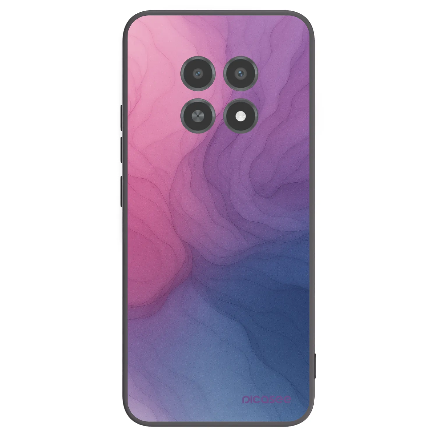 Picasee silikonowe czarne etui na Realme 12X - Silk