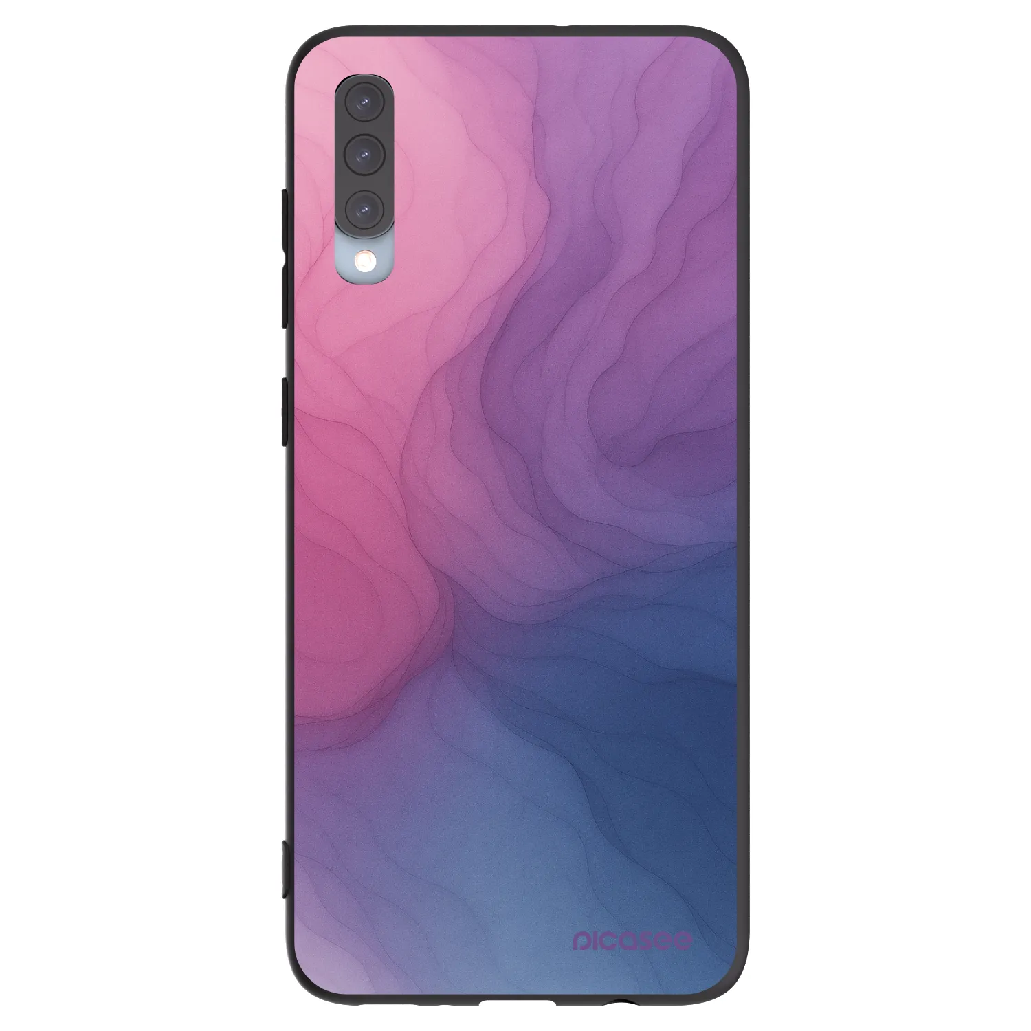 Picasee silikonowe czarne etui na Samsung Galaxy A70 A705F - Silk