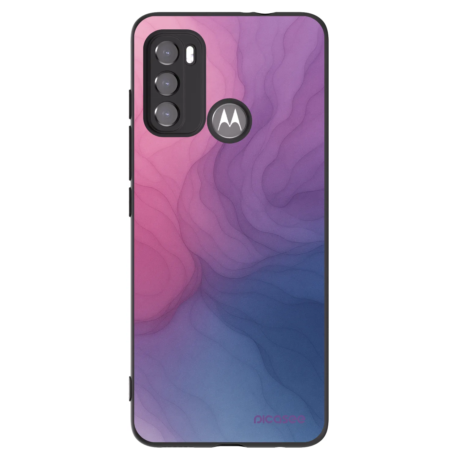 Picasee silikonowe czarne etui na Motorola Edge 60 5G - Silk