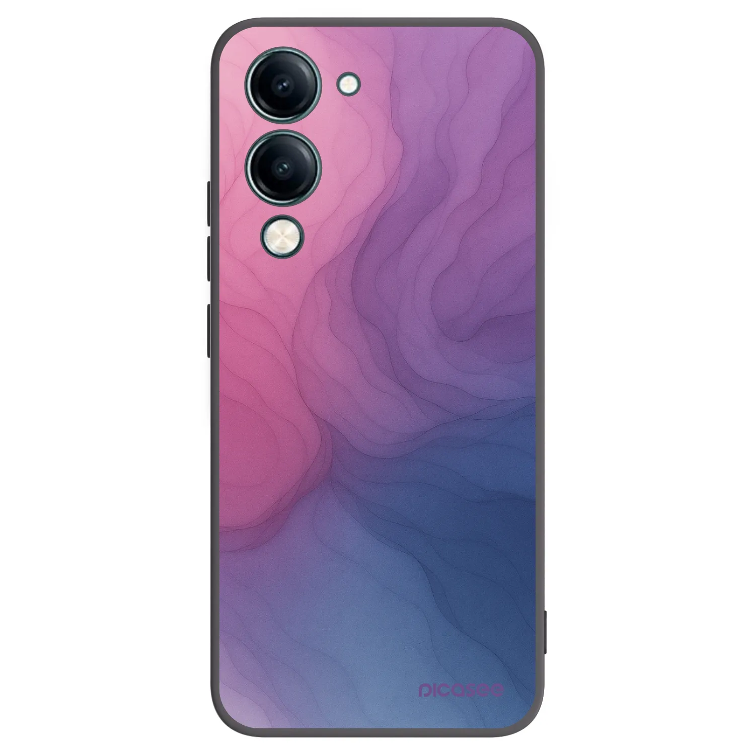 Picasee silikonowe czarne etui na Vivo Y29s 5G - Silk