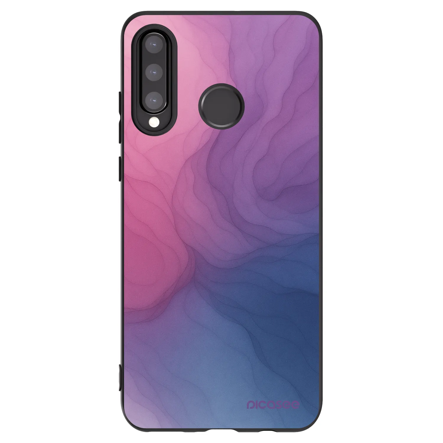 Picasee silikonowe czarne etui na Huawei P30 Lite - Silk