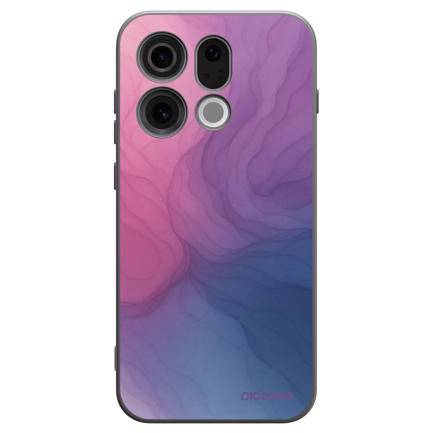 Picasee silikonowe czarne etui na OPPO Find X9 - Silk