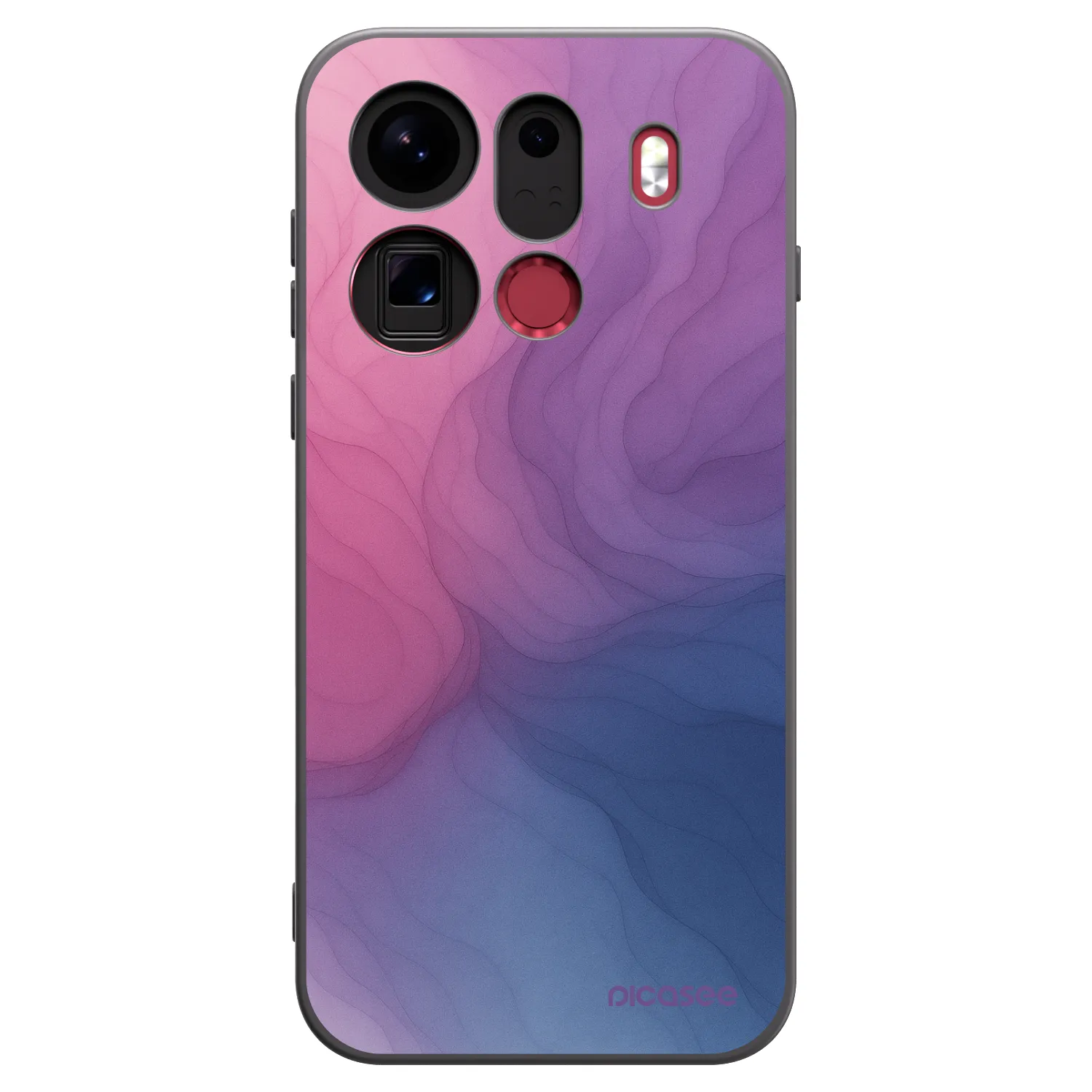Picasee silikonowe czarne etui na OPPO Find X9 Pro - Silk