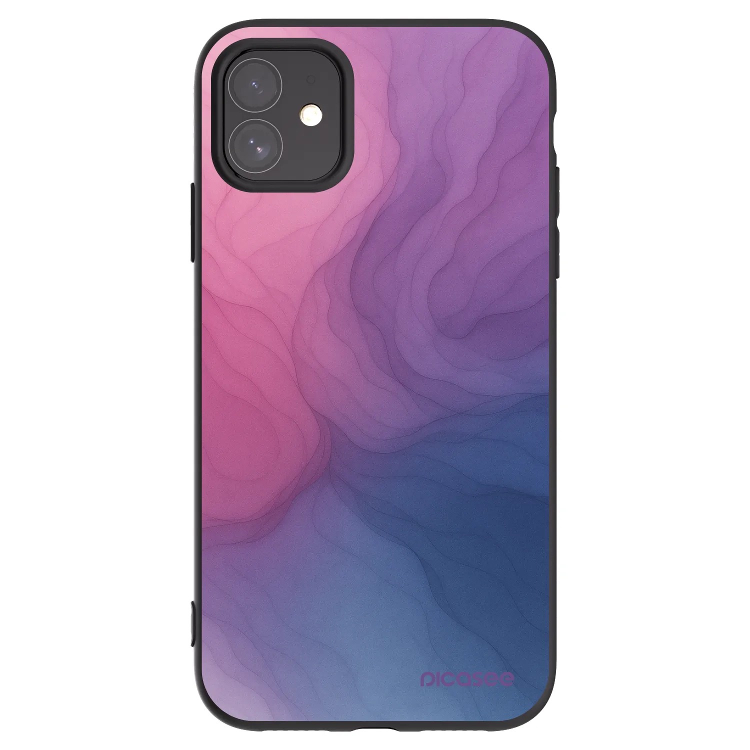 Picasee silikonowe czarne etui na Apple iPhone 11 - Silk