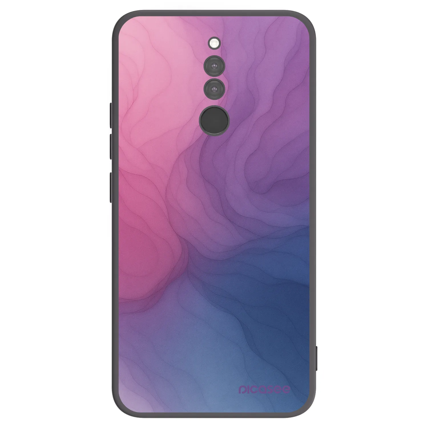 Picasee silikonowe czarne etui na Xiaomi Redmi 8 - Silk