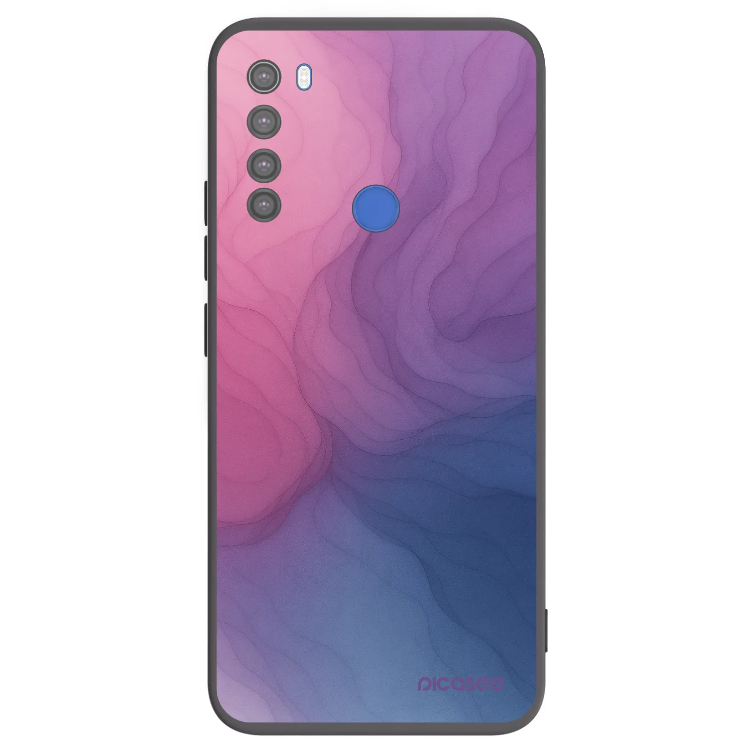 Picasee silikonowe czarne etui na Xiaomi Redmi Note 8T - Silk