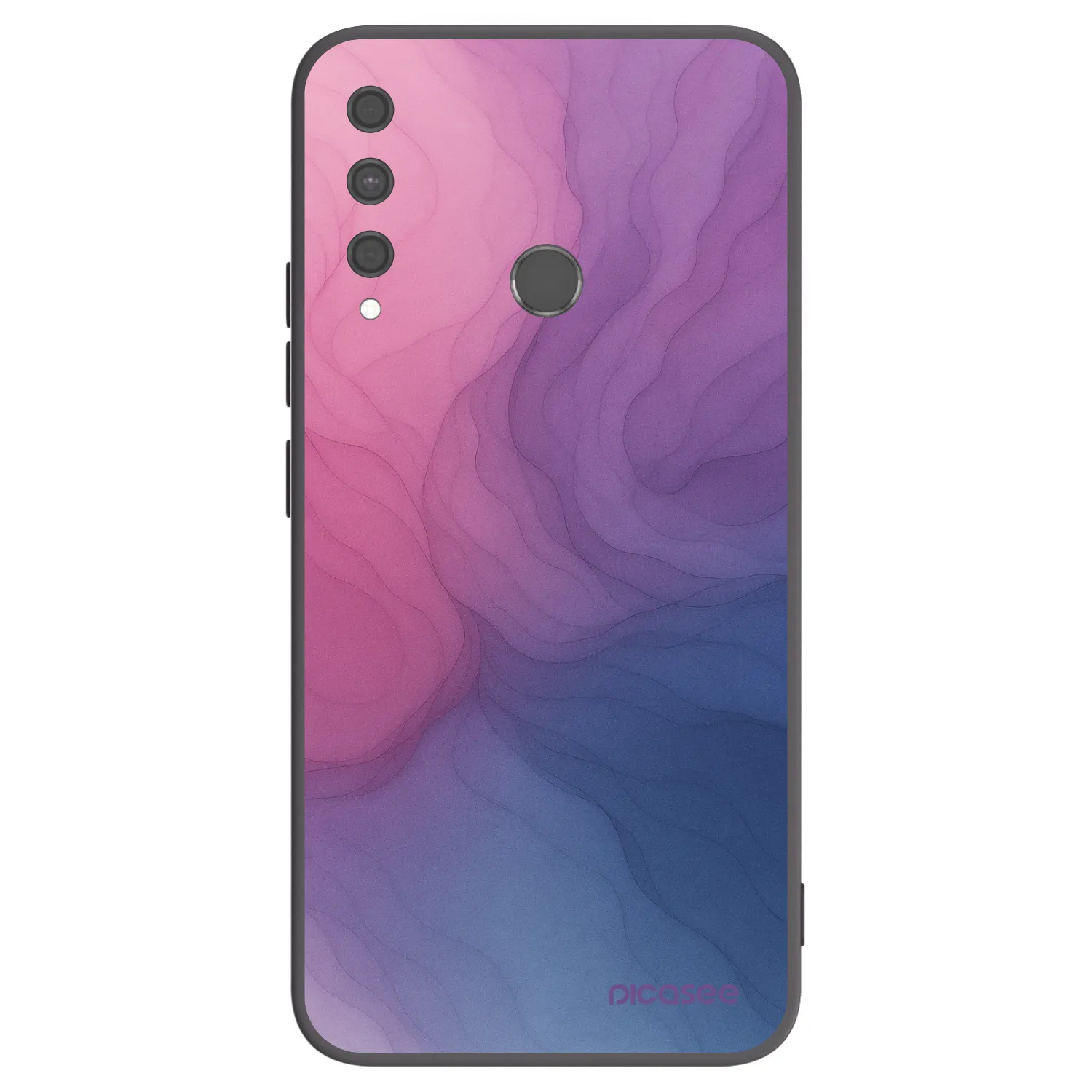 Picasee silikonowe czarne etui na Huawei P40 Lite E - Silk