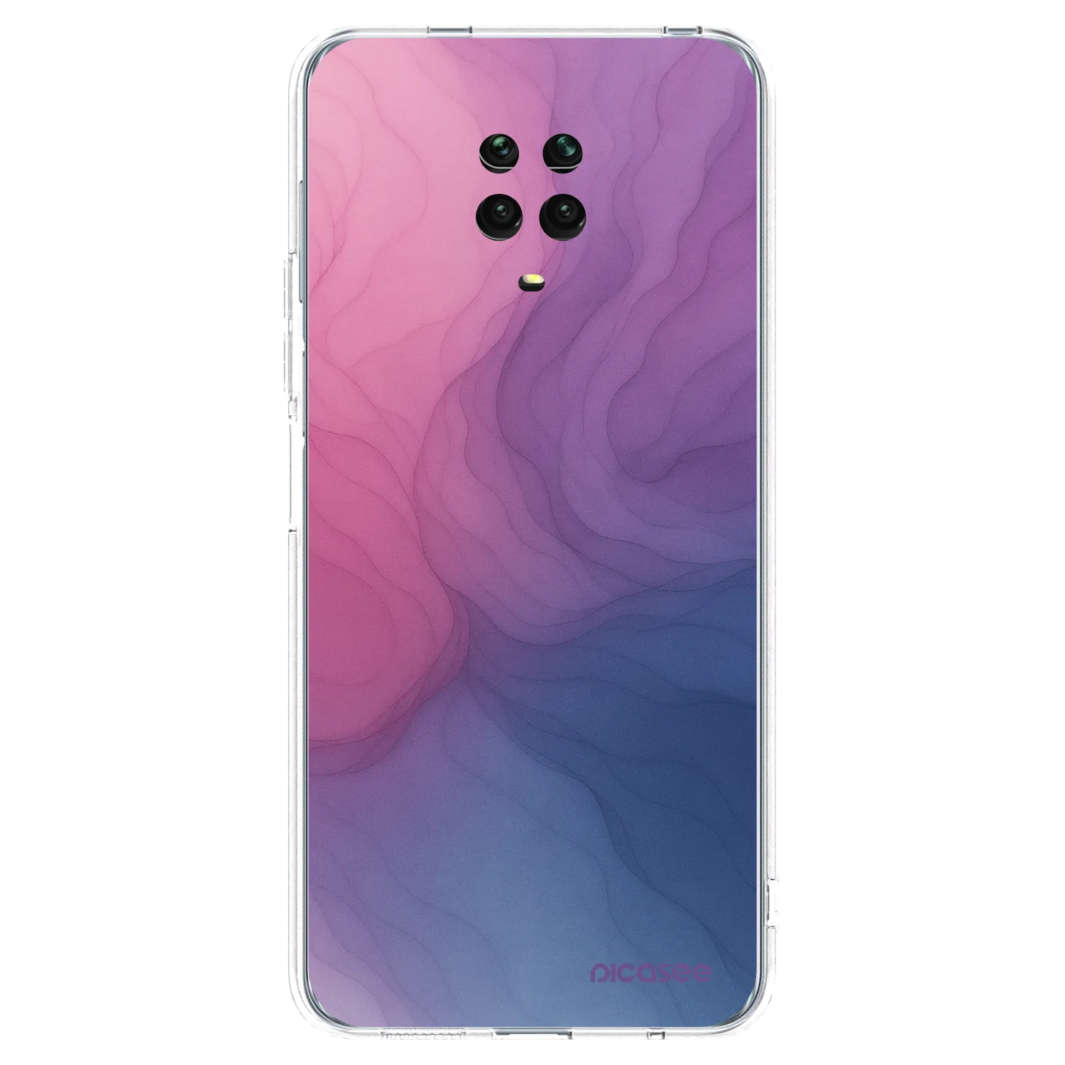 Picasee silikonowe przeźroczyste etui na Xiaomi Redmi Note 9 Pro - Silk