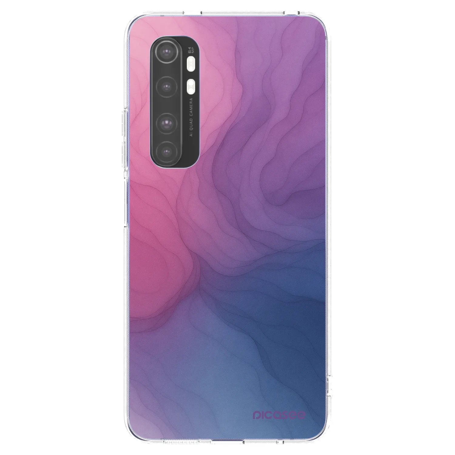 Picasee silikonowe przeźroczyste etui na Xiaomi Mi Note 10 Lite - Silk