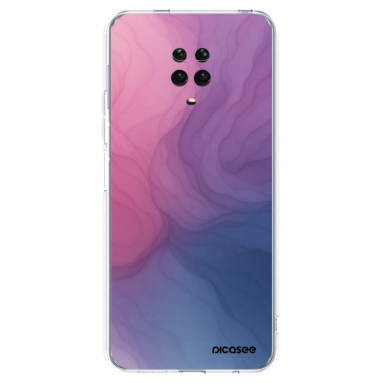 Picasee silikonowe przeźroczyste etui na Xiaomi Redmi Note 9S - Silk