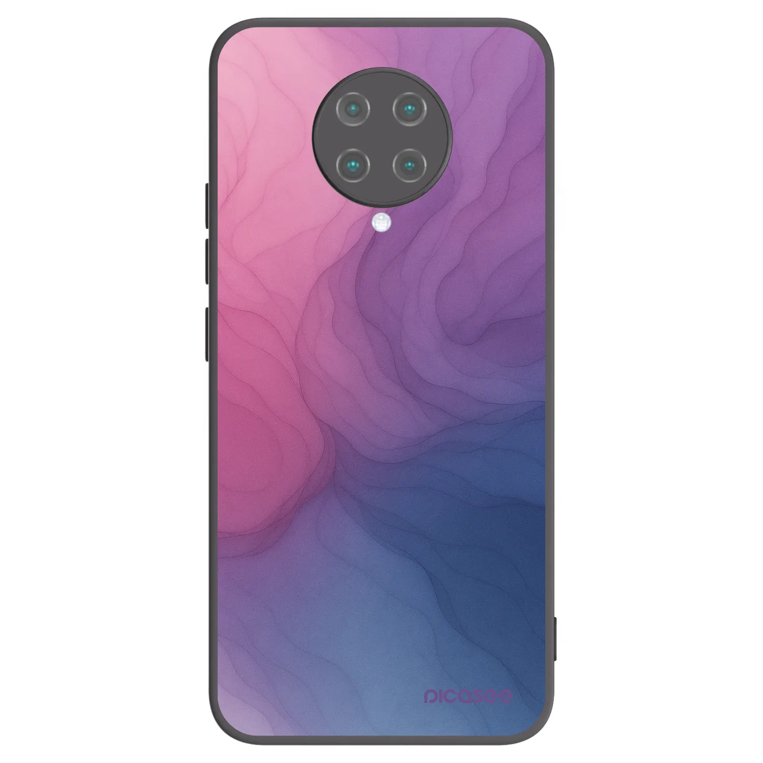 Picasee silikonowe czarne etui na Xiaomi Poco F2 Pro - Silk