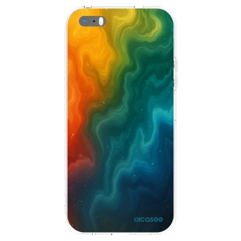 Picasee silikonowe przeźroczyste etui na Apple iPhone 5/5S/SE - Solar