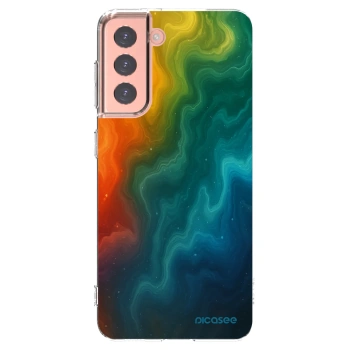Picasee silikonowe przeźroczyste etui na Samsung Galaxy S21 5G G991B - Solar