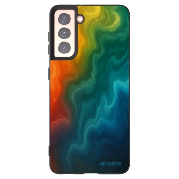 Picasee silikonowe czarne etui na Samsung Galaxy S21 5G G991B - Solar