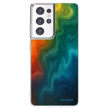 Picasee silikonowe przeźroczyste etui na Samsung Galaxy S21 Ultra 5G G998B - Solar
