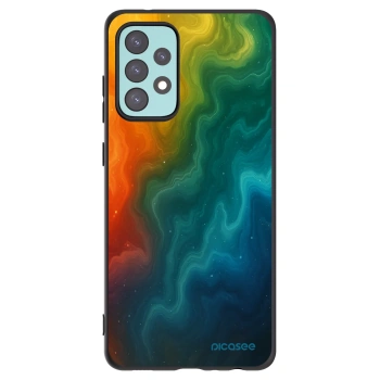 Picasee silikonowe czarne etui na Samsung Galaxy A72 A725F - Solar