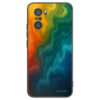 Picasee silikonowe czarne etui na Xiaomi Poco F3 - Solar