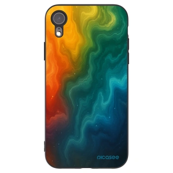 Picasee silikonowe czarne etui na Apple iPhone XR - Solar