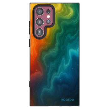 Picasee silikonowe czarne etui na Samsung Galaxy S22 Ultra 5G - Solar