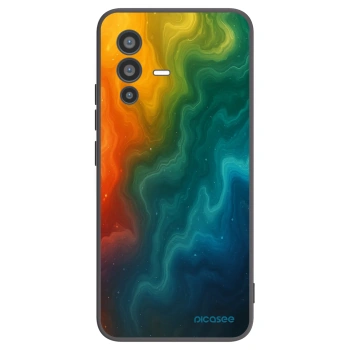 Picasee silikonowe czarne etui na Vivo V23 5G - Solar