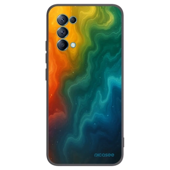 Picasee silikonowe czarne etui na OPPO Reno 5 5G - Solar