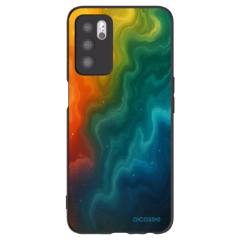 Picasee silikonowe czarne etui na OPPO A16s - Solar
