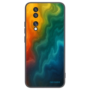 Picasee silikonowe czarne etui na Honor 70 - Solar