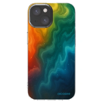 Picasee silikonowe przeźroczyste etui na Apple iPhone 15 - Solar