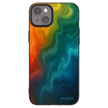 Picasee silikonowe czarne etui na Apple iPhone 15 Plus - Solar