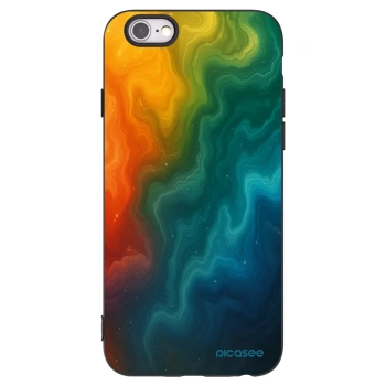 Picasee silikonowe czarne etui na Apple iPhone 6/6S - Solar