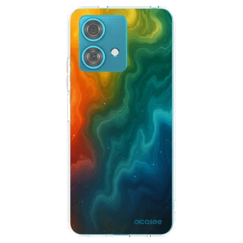 Picasee silikonowe przeźroczyste etui na Motorola Edge 40 Neo - Solar