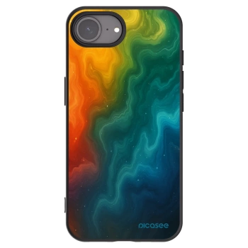 Picasee silikonowe czarne etui na Apple iPhone 16e - Solar