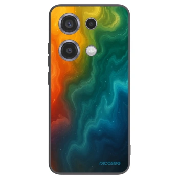 Picasee silikonowe czarne etui na Xiaomi Redmi Note 14S - Solar