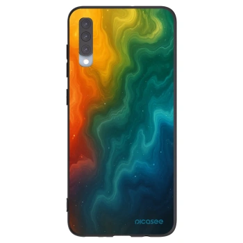 Picasee silikonowe czarne etui na Samsung Galaxy A70 A705F - Solar