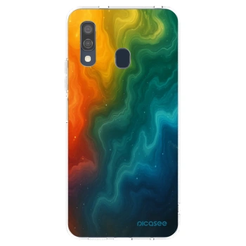 Picasee silikonowe przeźroczyste etui na Samsung Galaxy A40 A405F - Solar