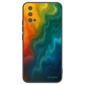 Picasee silikonowe czarne etui na Huawei Nova 5T - Solar