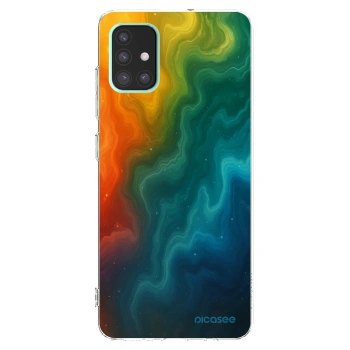 Picasee silikonowe przeźroczyste etui na Samsung Galaxy A51 A515F - Solar