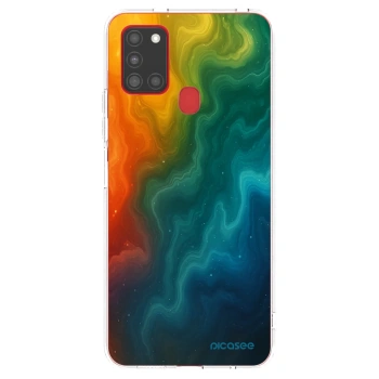 Picasee silikonowe przeźroczyste etui na Samsung Galaxy A21s - Solar