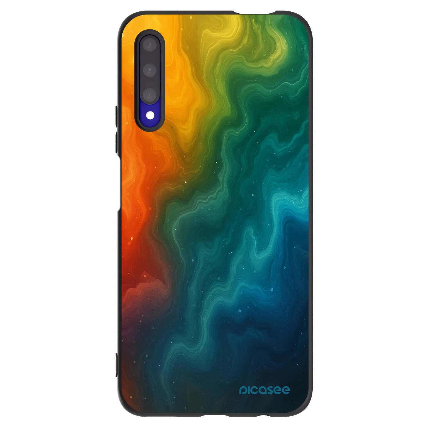 Picasee silikonowe czarne etui na Honor 9X Pro - Solar