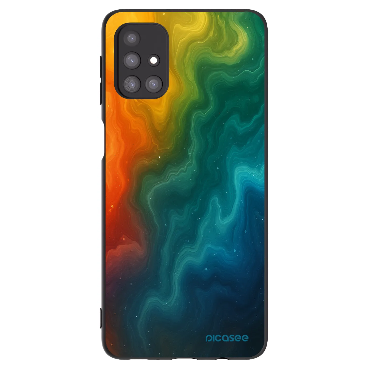 Picasee silikonowe czarne etui na Samsung Galaxy M31s - Solar