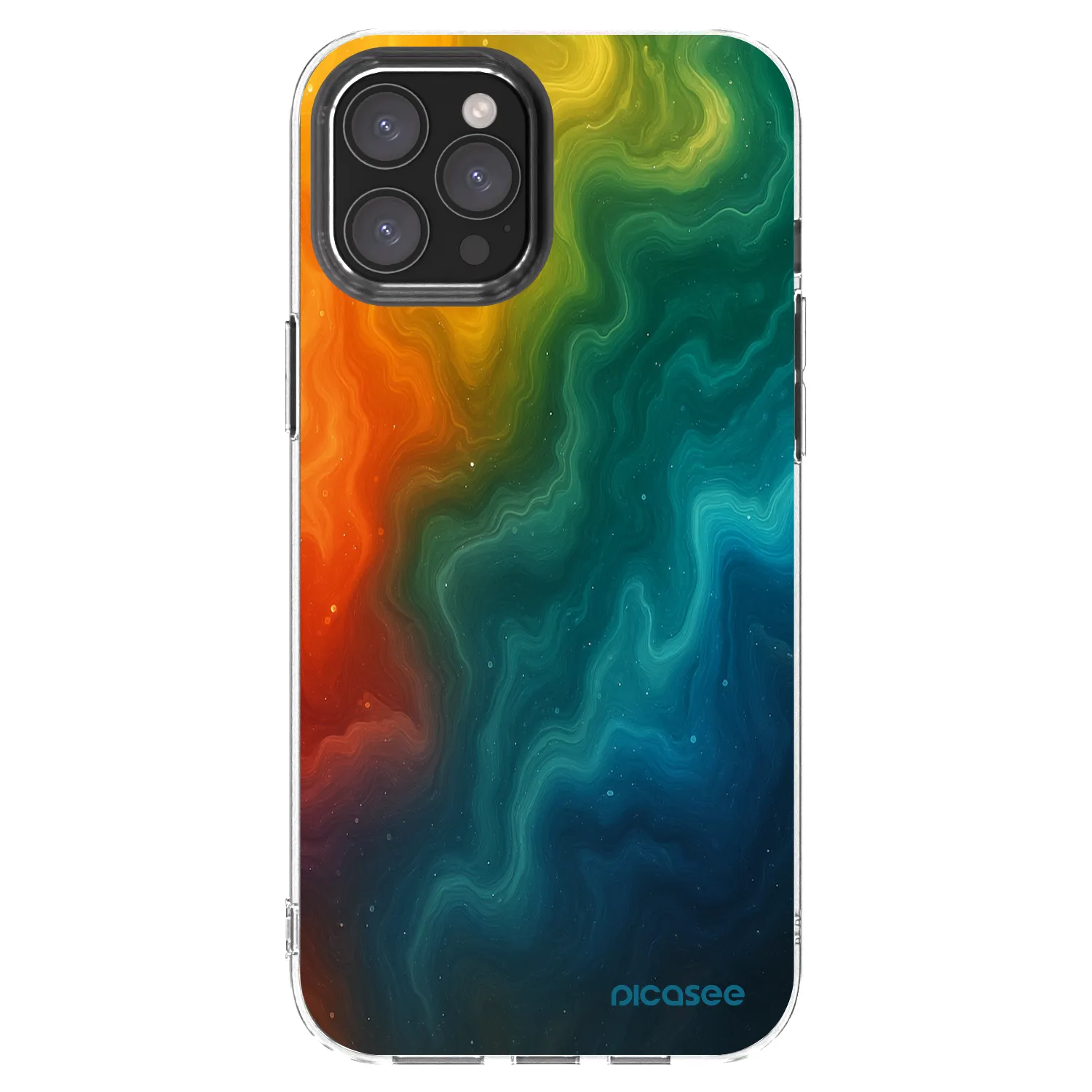 Picasee silikonowe przeźroczyste etui na Apple iPhone 12 Pro Max - Solar