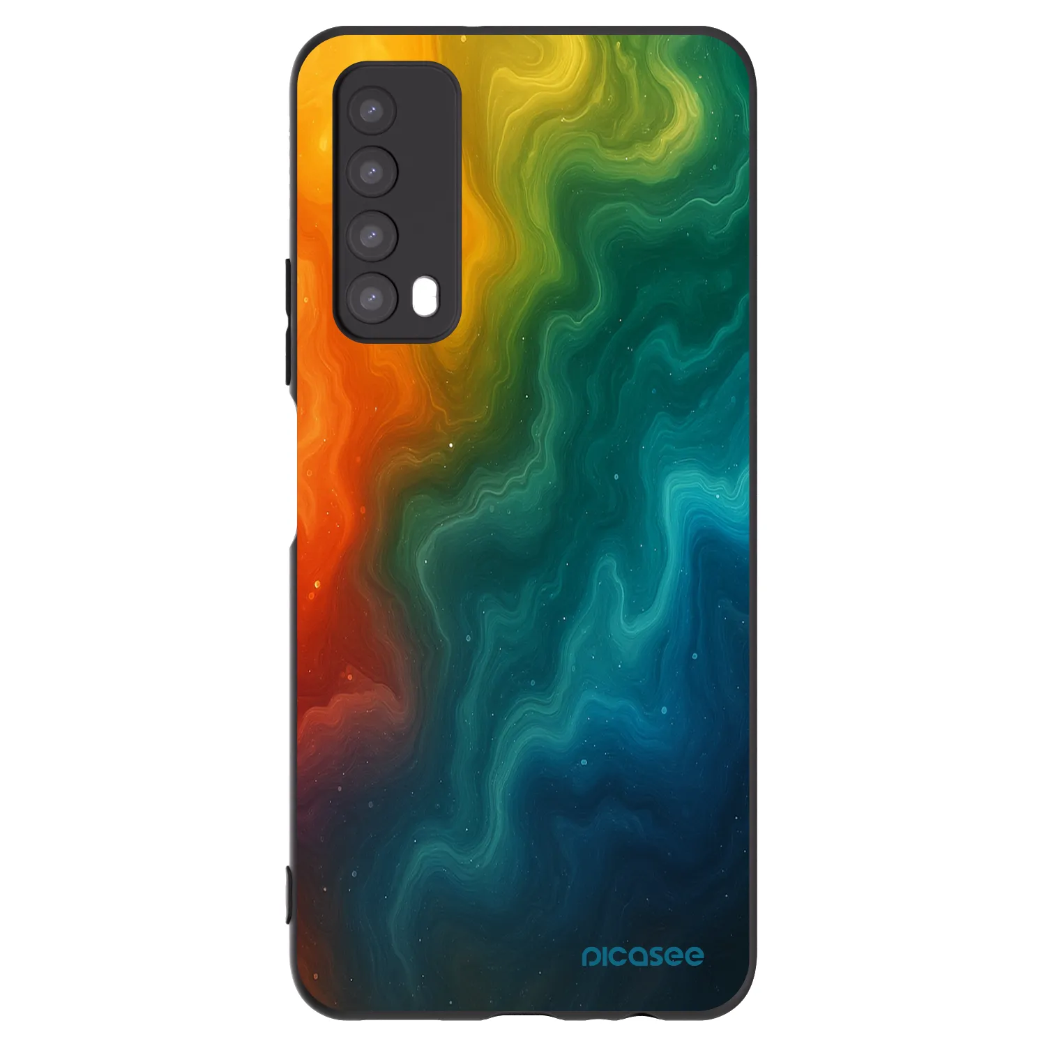 Picasee silikonowe czarne etui na Huawei P Smart 2021 - Solar