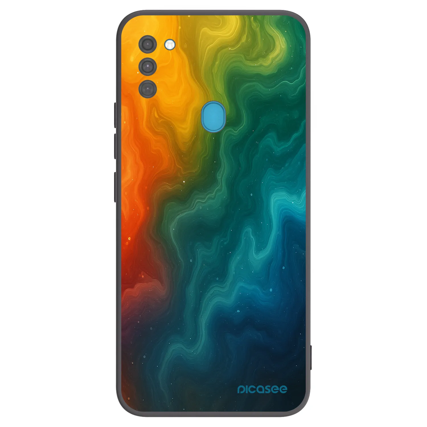 Picasee silikonowe czarne etui na Samsung Galaxy M11 - Solar