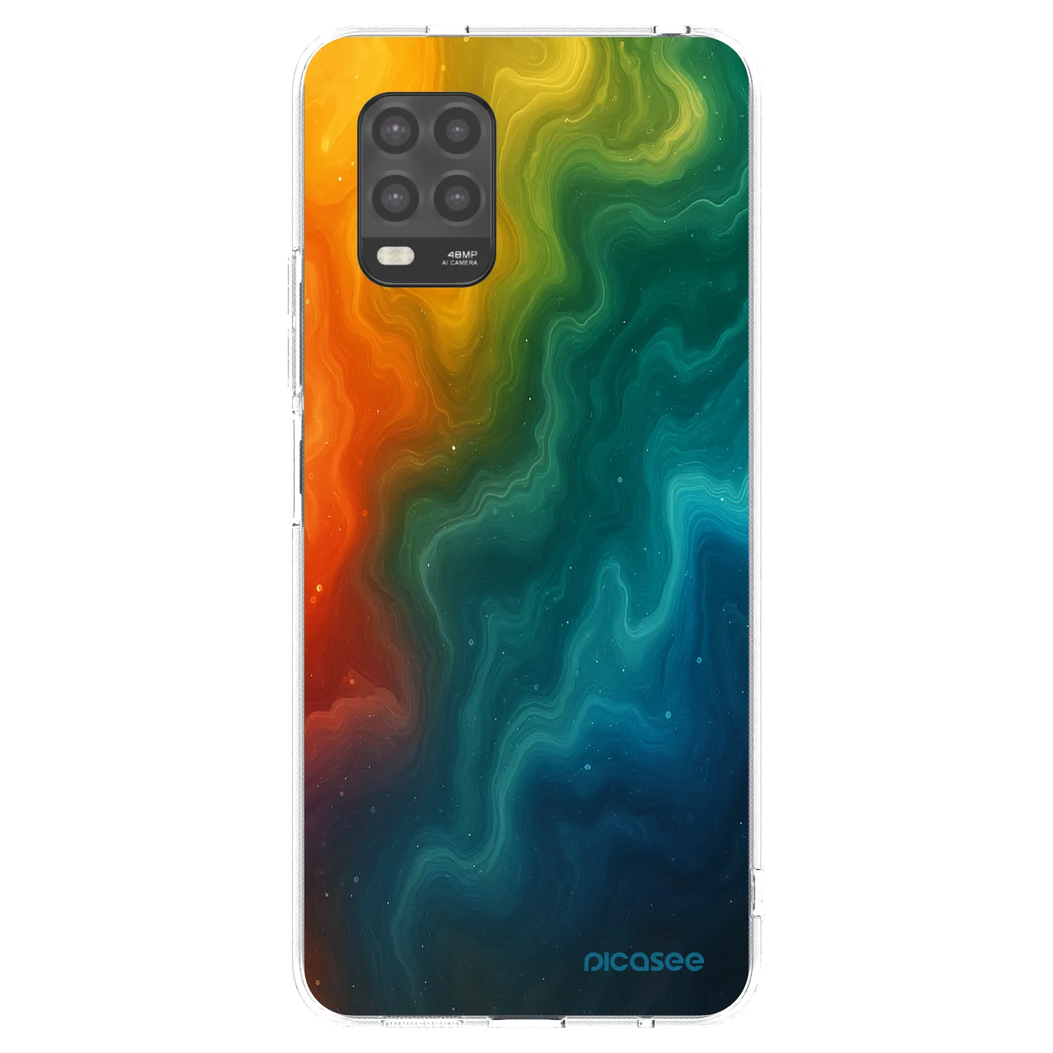Picasee silikonowe przeźroczyste etui na Xiaomi Mi 10 Lite - Solar