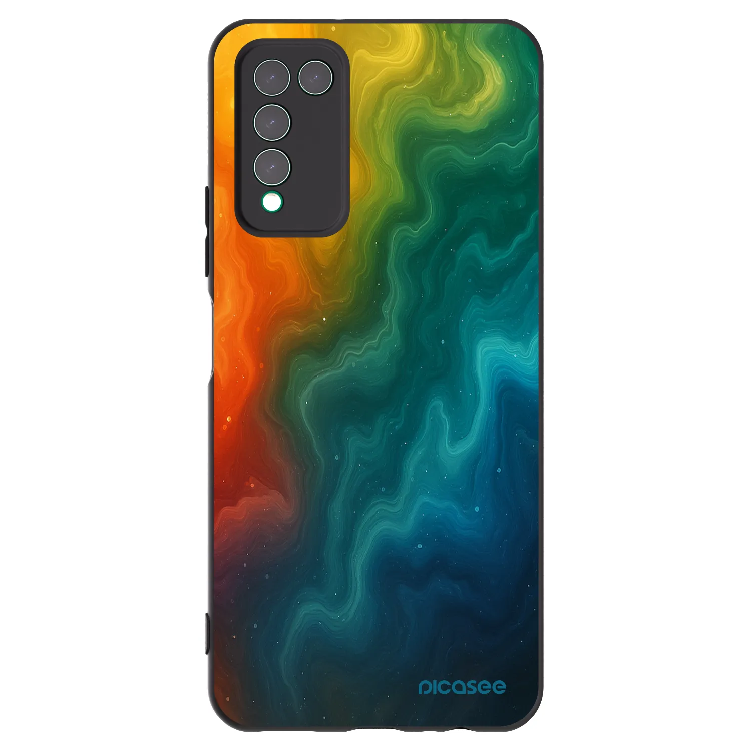 Picasee silikonowe czarne etui na Honor 10X Lite - Solar