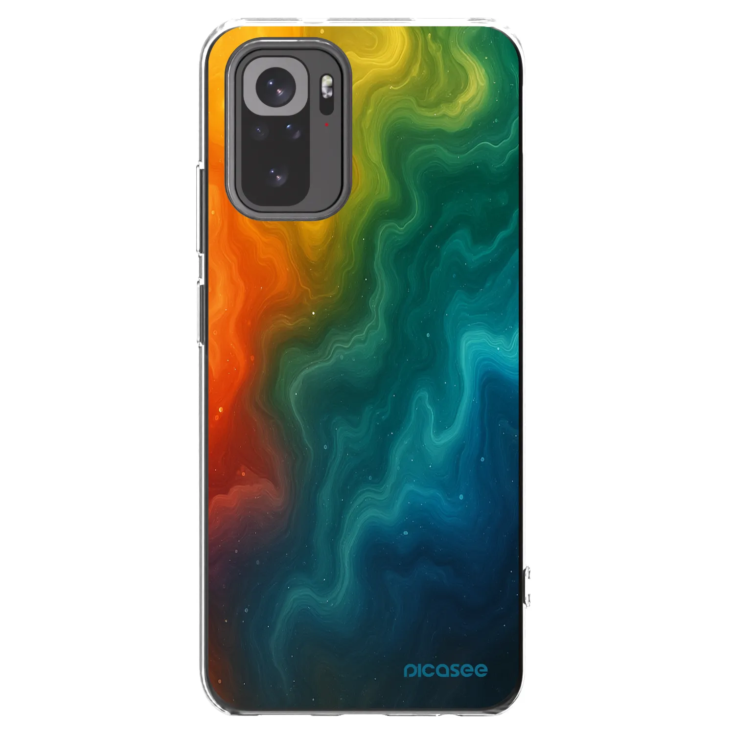 Picasee silikonowe przeźroczyste etui na Xiaomi Redmi Note 10 - Solar